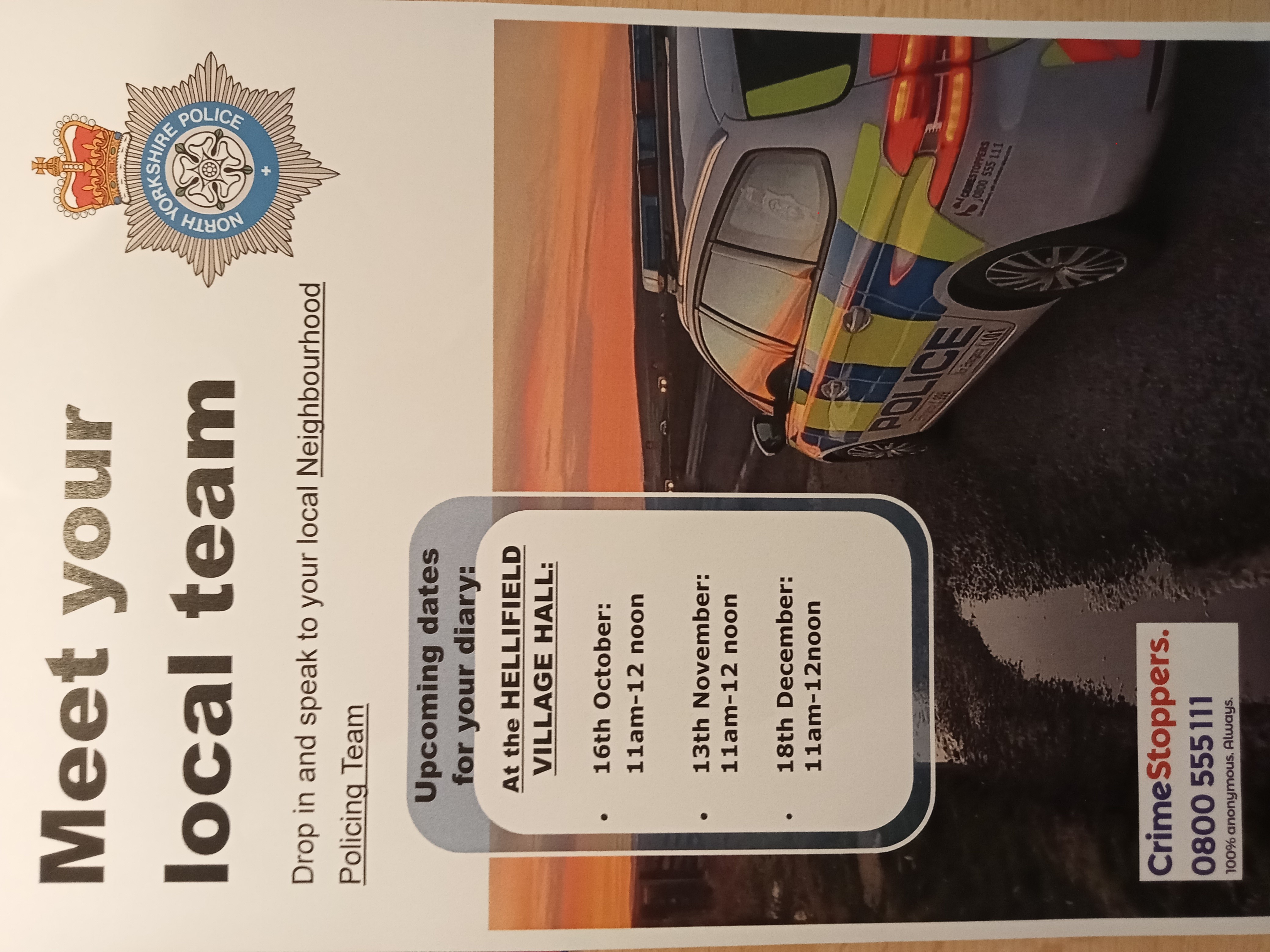 Police Drop in up to Dec 2025